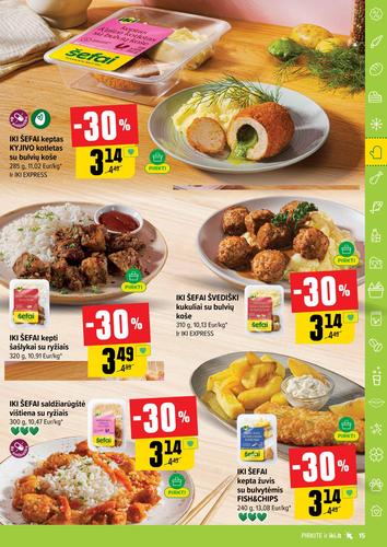 IKI akcijų leidinys "IKI Kaininis leidinys Nr. 38" nuo rugsėjo 15 d.