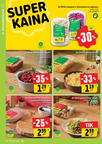 IKI akcijų leidinys "IKI Kaininis leidinys Nr. 38" nuo rugsėjo 15 d.