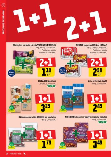 IKI akcijų leidinys "IKI Kaininis leidinys Nr. 38" nuo rugsėjo 15 d.
