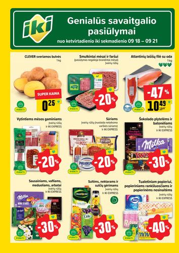 IKI akcijų leidinys "IKI Kaininis leidinys Nr. 38" nuo rugsėjo 15 d.