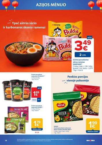 MAXIMA akcijų leidinys "AZIJOS MĖNUO" nuo spalio 6 d.