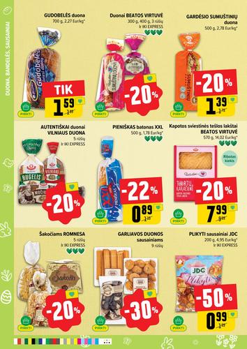 IKI akcijų leidinys "IKI Kainų leidinys Nr. 14" nuo kovo 30 d.