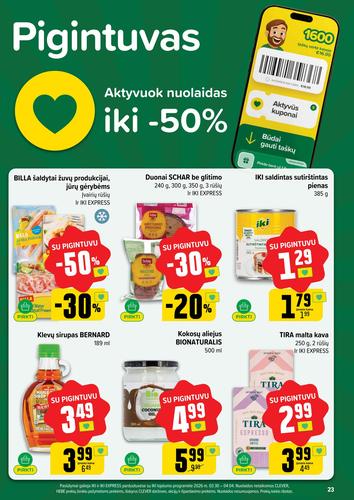 IKI akcijų leidinys "IKI Kainų leidinys Nr. 14" nuo kovo 30 d.