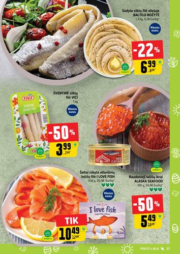 IKI akcijų leidinys "IKI Kainų leidinys Nr. 14" nuo kovo 30 d.