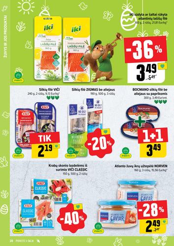 IKI akcijų leidinys "IKI Kainų leidinys Nr. 14" nuo kovo 30 d.