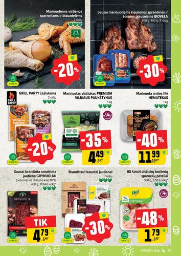 IKI akcijų leidinys "IKI Kainų leidinys Nr. 14" nuo kovo 30 d.