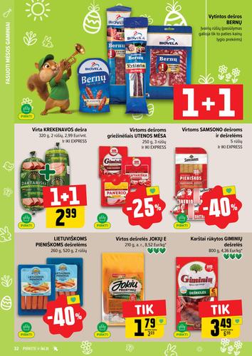 IKI akcijų leidinys "IKI Kainų leidinys Nr. 14" nuo kovo 30 d.