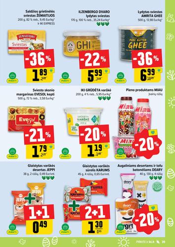 IKI akcijų leidinys "IKI Kainų leidinys Nr. 14" nuo kovo 30 d.