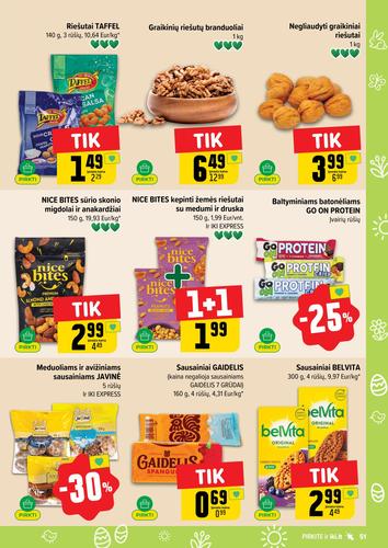 IKI akcijų leidinys "IKI Kainų leidinys Nr. 14" nuo kovo 30 d.