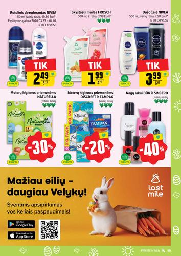 IKI akcijų leidinys "IKI Kainų leidinys Nr. 14" nuo kovo 30 d.