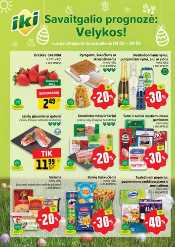 IKI akcijų leidinys "IKI Kainų leidinys Nr. 14" nuo kovo 30 d.
