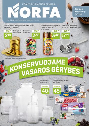 NORFA akcijų leidinys Nr. 12 nuo birželio 11 d.