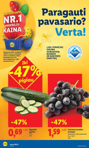 LIDL maisto akcijų leidinys nuo kovo 23 d.