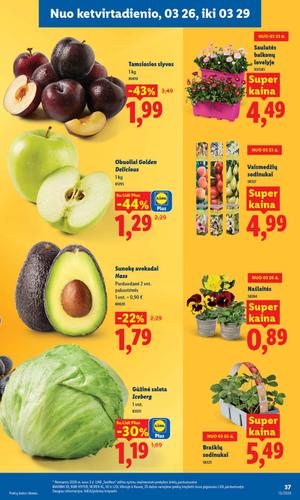 LIDL maisto akcijų leidinys nuo kovo 23 d.
