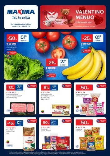 MAXIMA akcijų leidinys Nr. 5 nuo sausio 27 d.
