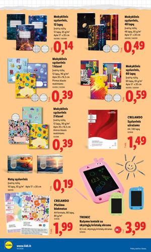 LIDL ne maisto prekių leidinys nuo rugpjūčio 17 d.
