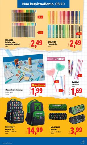 LIDL ne maisto prekių leidinys nuo rugpjūčio 17 d.