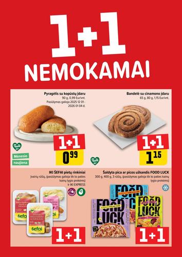 IKI akcijų leidinys "Daugiau yra pigiau Nr. 1" nuo gruodžio 29 d.