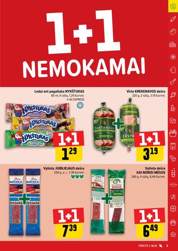 IKI akcijų leidinys "Daugiau yra pigiau Nr. 1" nuo gruodžio 29 d.