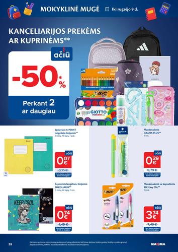 MAXIMA akcijų leidinys Nr. 32 nuo rugpjūčio 4 d.