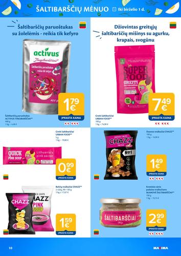 MAXIMA akcijų leidinys "ŠALTIBARŠČIŲ MĖNUO" nuo balandžio 21 d.