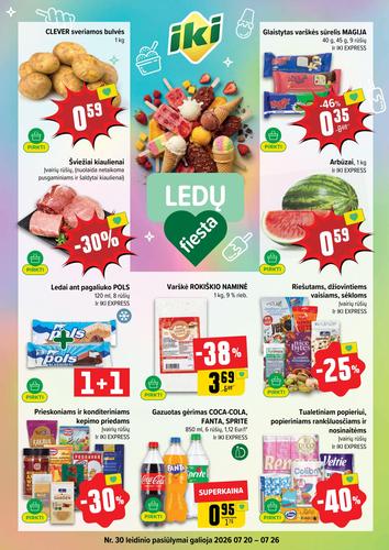 IKI akcijų leidinys Nr. 30 nuo liepos 20 d.