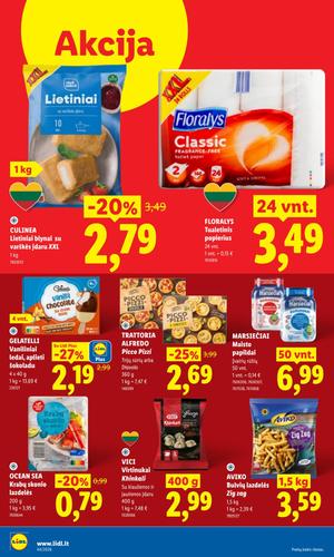 LIDL maisto akcijų leidinys nuo spalio 26 d.