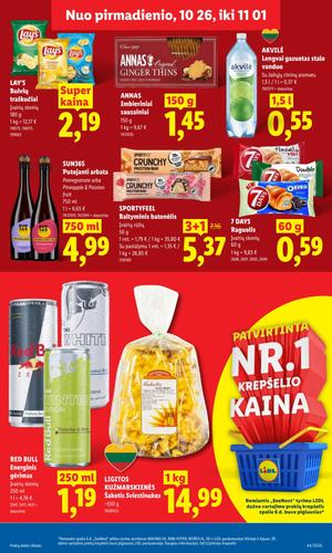 LIDL maisto akcijų leidinys nuo spalio 26 d.