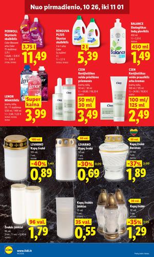 LIDL maisto akcijų leidinys nuo spalio 26 d.