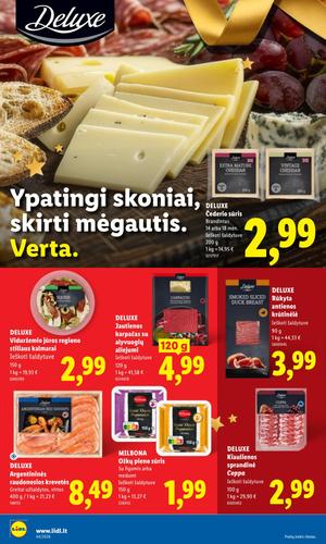 LIDL maisto akcijų leidinys nuo spalio 26 d.