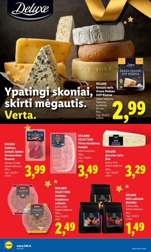 LIDL maisto akcijų leidinys nuo spalio 26 d.