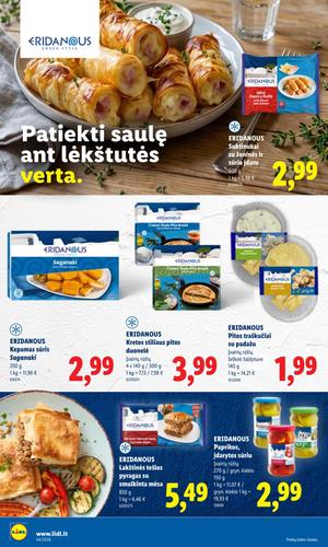 LIDL maisto akcijų leidinys nuo spalio 26 d.