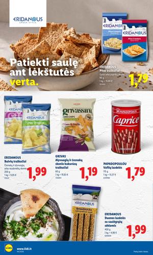 LIDL maisto akcijų leidinys nuo spalio 26 d.