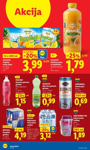 LIDL maisto akcijų leidinys nuo spalio 26 d.