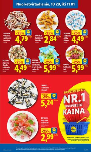 LIDL maisto akcijų leidinys nuo spalio 26 d.