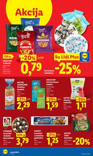 LIDL maisto akcijų leidinys nuo spalio 26 d.