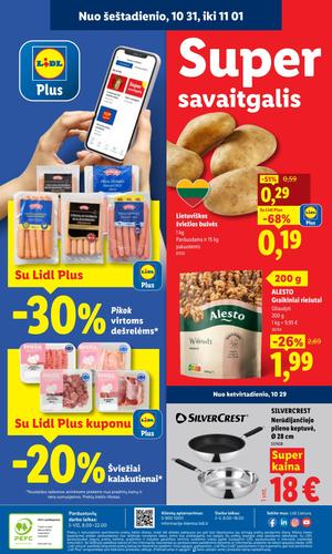 LIDL maisto akcijų leidinys nuo spalio 26 d.