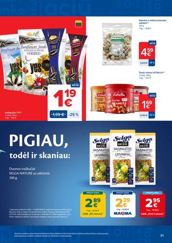 MAXIMA akcijų leidinys Nr. 29 nuo liepos 14 d.