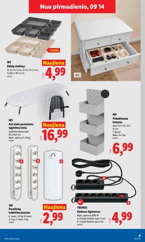 LIDL ne maisto prekių leidinys nuo rugsėjo 14 d.
