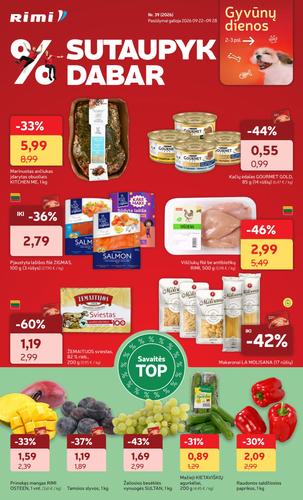 RIMI akcijų leidinys Nr. 39 nuo rugsėjo 22 d.