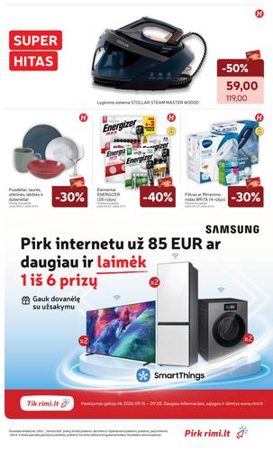 RIMI akcijų leidinys Nr. 39 nuo rugsėjo 22 d.