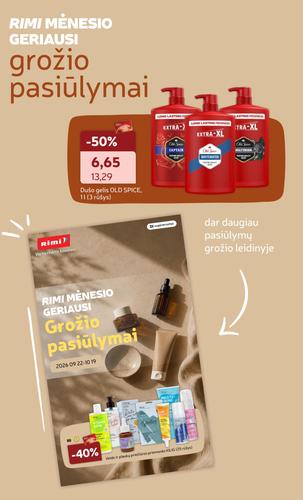 RIMI akcijų leidinys Nr. 39 nuo rugsėjo 22 d.