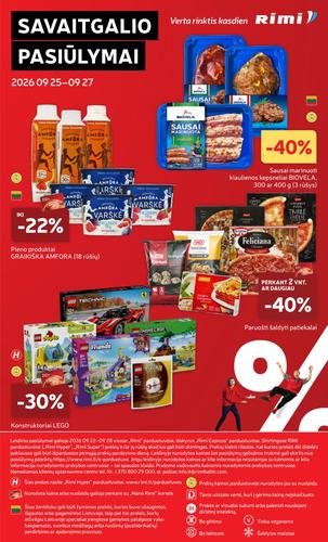 RIMI akcijų leidinys Nr. 39 nuo rugsėjo 22 d.