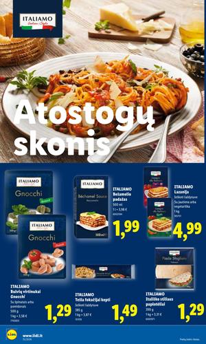 LIDL maisto akcijų leidinys nuo balandžio 6 d.