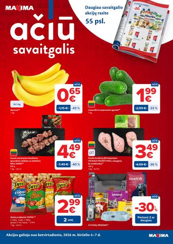 MAXIMA akcijų leidinys "AČIŪ savaitinis  Nr. 23" nuo birželio 2 d.