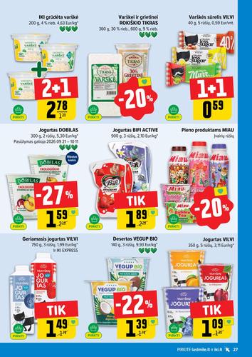IKI akcijų leidinys Nr. 40 nuo rugsėjo 28 d.