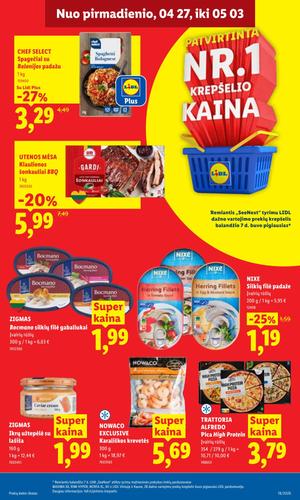 LIDL maisto akcijų leidinys nuo balandžio 27 d.