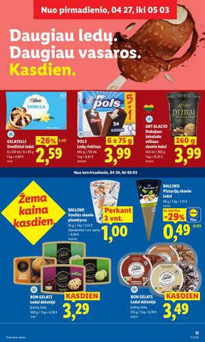 LIDL maisto akcijų leidinys nuo balandžio 27 d.