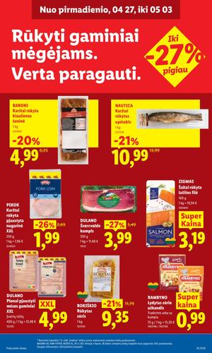 LIDL maisto akcijų leidinys nuo balandžio 27 d.