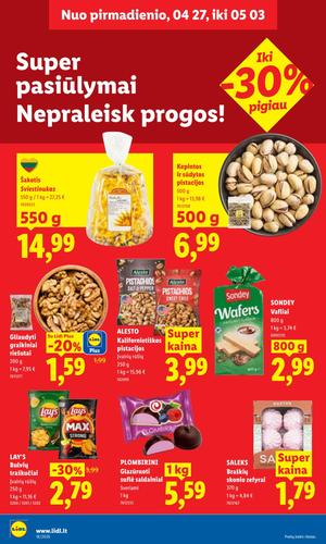 LIDL maisto akcijų leidinys nuo balandžio 27 d.